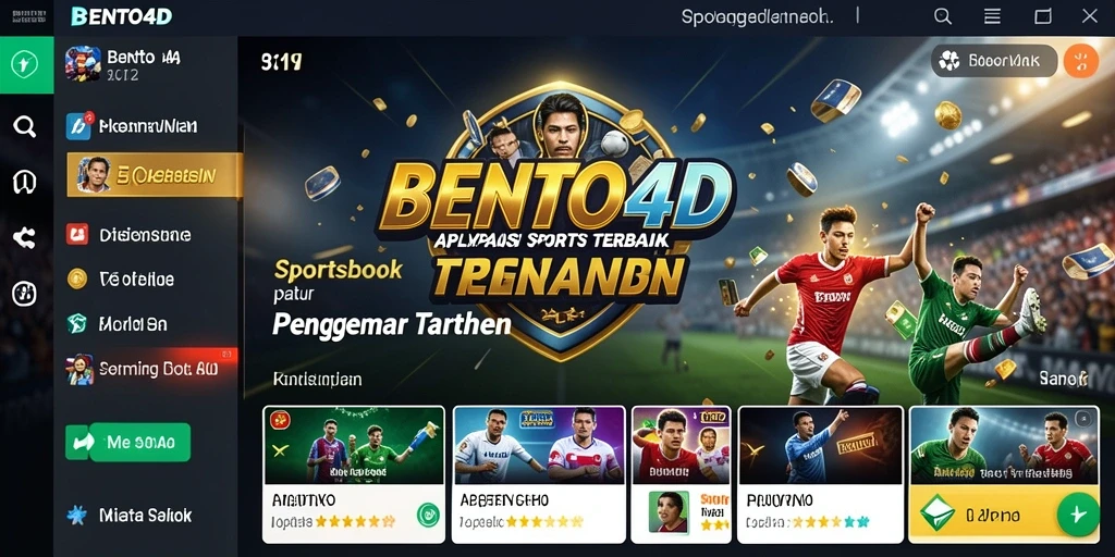 Tampilan gameplay taruhan olahraga di BENTO4D yang menarik.