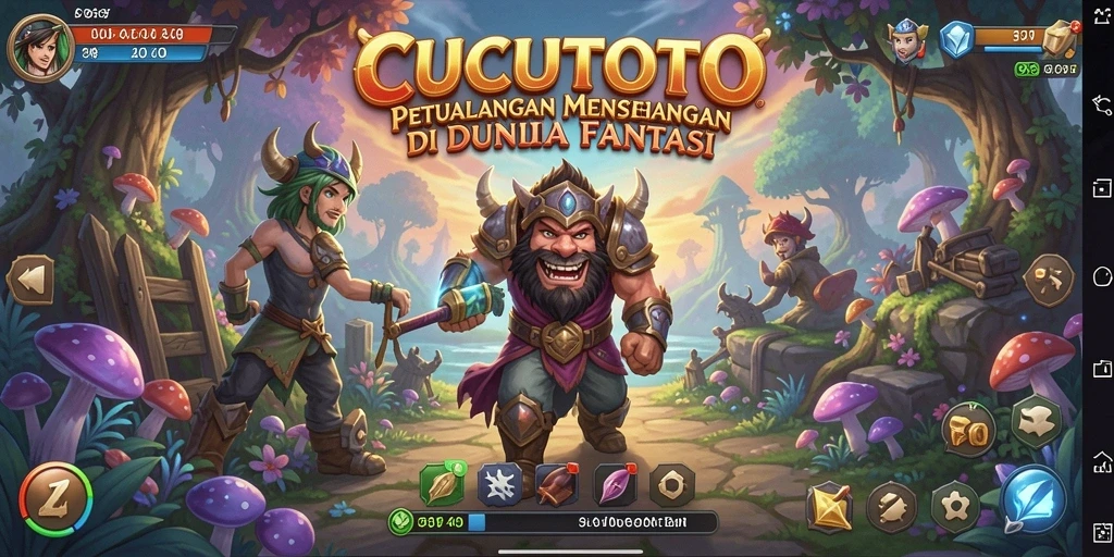 Screenshot gameplay CUCUTOTO yang memukau dan penuh aksi petualangan.