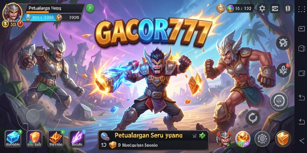 Screenshot gameplay GACOR777 menampilkan aksi petualangan yang mendebarkan.