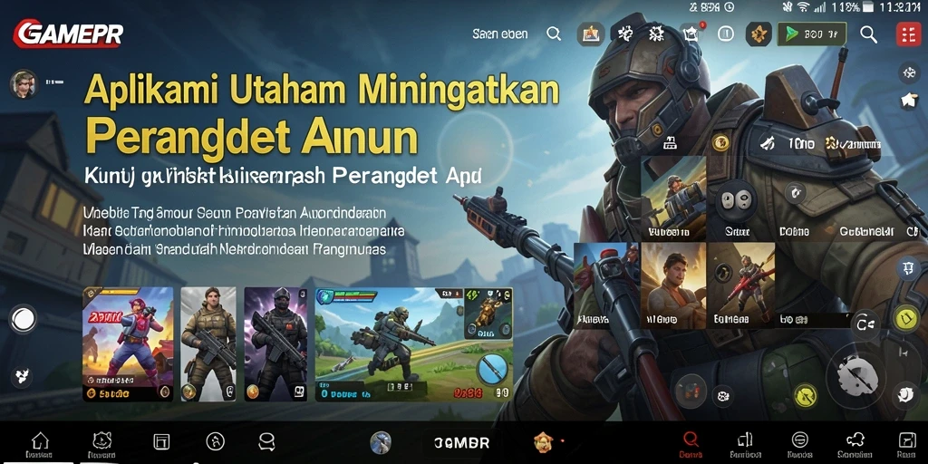 Screenshot GAMERP menunjukkan antarmuka yang bersih dan fungsional.