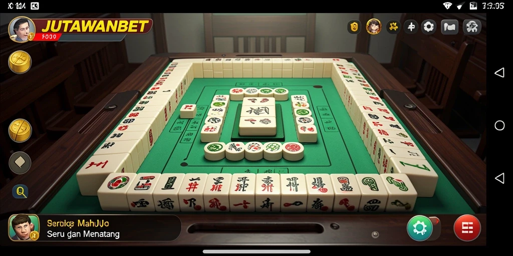 Gameplay menarik JUTAWANBET dalam permainan Mahjong.