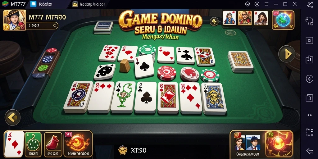 Tampilan gameplay Domino yang menarik dan penuh aksi.
