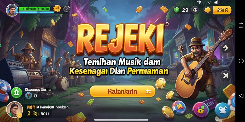 Tampilan gameplay <strong>REJEKI</strong> yang interaktif dan penuh warna.