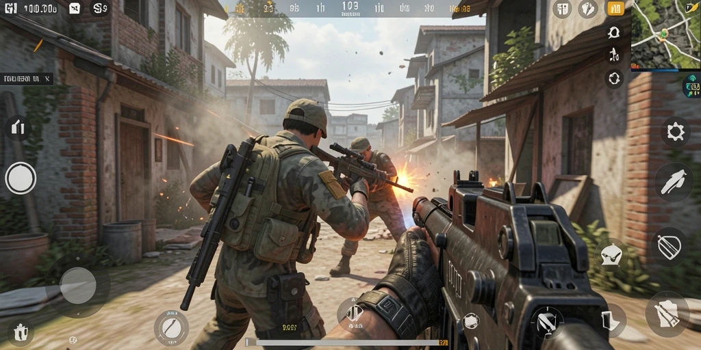 Gameplay S13 menampilkan aksi seru dalam pertempuran TPS.