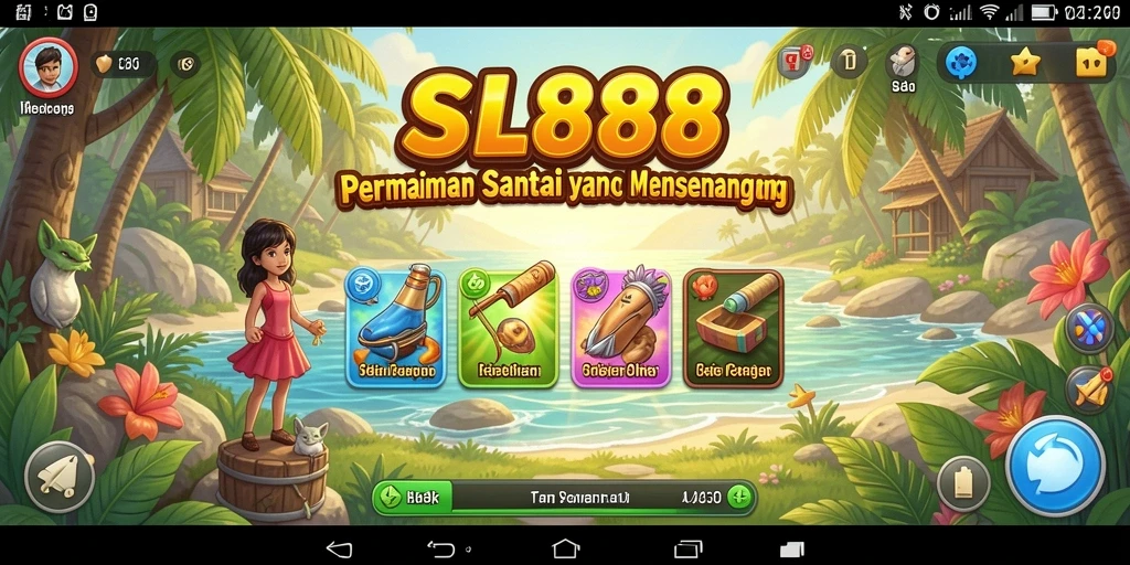 Screenshot gameplay SL888 dengan efek visual yang cerah dan menarik.