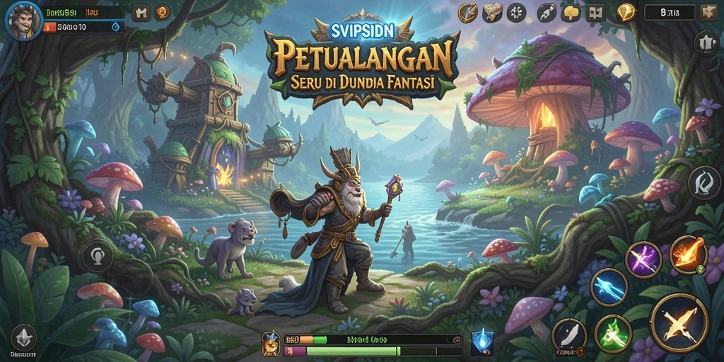 Screenshot gameplay SVIPSIDN menampilkan keindahan dunia petualangan.