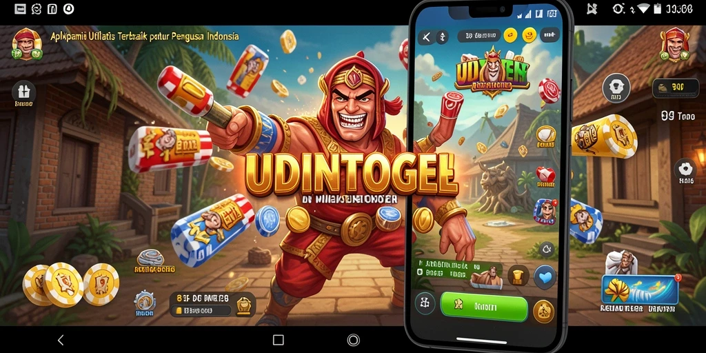 Tampilan antarmuka aplikasi UDINTOGEL yang sederhana dan efektif.
