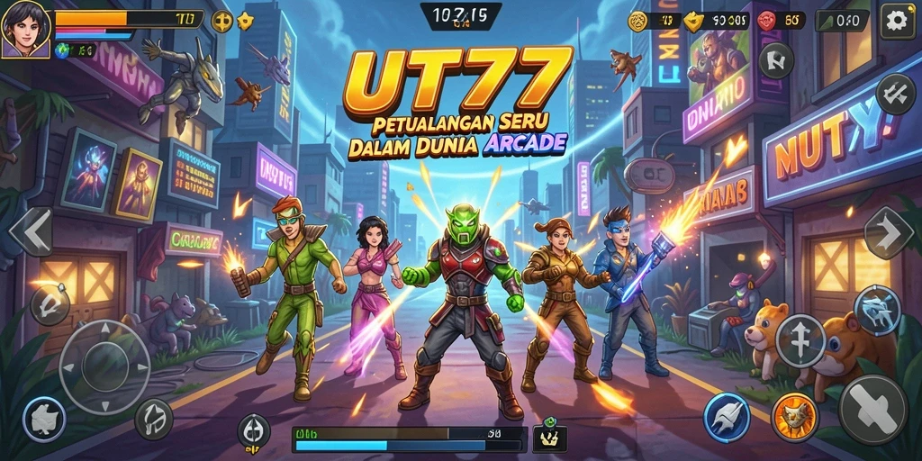 Screenshot UT77 menampilkan gameplay seru dalam dunia Arcade yang menantang.