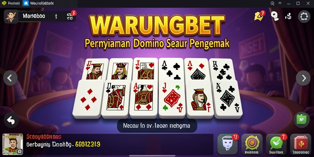 Screenshot dari gameplay menarik WARUNGBET dalam permainan Domino.